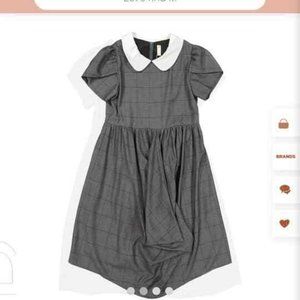 NWT-Ava & Lu Peter Pan collar dress, size 14 girls, orig $150, gray